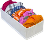 Sorbus® Set of 4 Foldable Drawer Dividers, Storage Boxes, Closet Organizers, Under Bed Organizer (White)