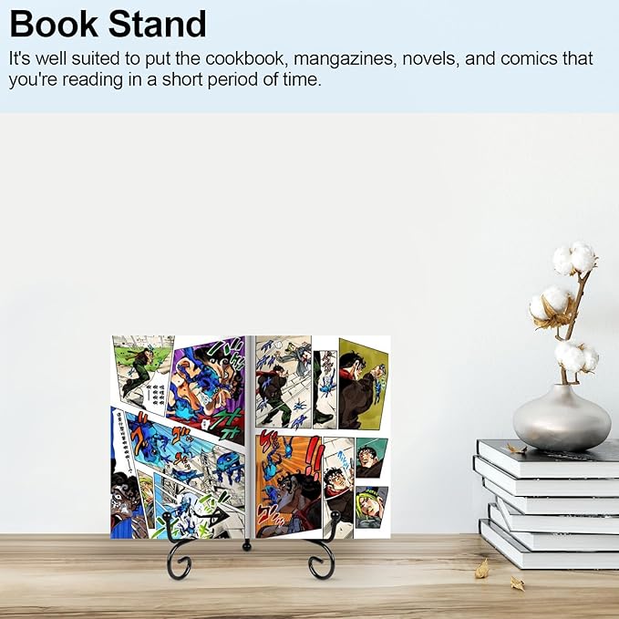 Vivinin 6 Pack Metal Plate and Picture Frame Stands - 5 Inch Display Holder for Art, Photos, Books and Platter