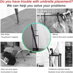 Golden Rust Proof Umbrella Holder, Entrance Drain Umbrella Bucket, Steel Circular Umbrella Holder, Umbrella Storage Rack, Suitable for use in Homes, Offices, Hotel Lobbies （Black）