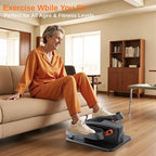 Under Desk Elliptical Machine, Electric Elliptical Leg Exerciser as Seen on TV for Seniors, Portable Quiet Seated Pedal Exerciser for Home Office with 12 Adjustable Speeds and Remote Control