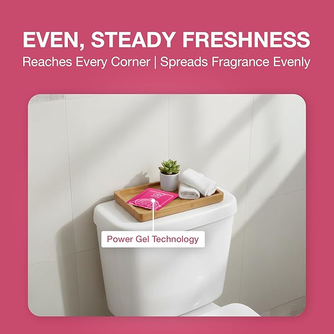 Godrej Aer Power Pocket Bathroom Fragrance - Fresh Blossom, 10g (Pack of 6)