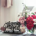 Jetec I Still Remember The Days I Prayed Sign Inspirational Table Blessed Signs Motivational Decor Farmhouse Table Home Centerpieces Faith Wooden Shelf for Living Room Office(Stylish Style)