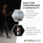 THERABAND Latex Resistance Tubing, Red, Medium Level 2, 100 ft Roll, Professional Grade Resistance Band for Exercise, Upper and Lower Body Workouts, Cut-to-Length, Color-Coded Levels