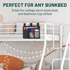 AKAYOK Bedside Caddy Organizer - Bed Organizer Caddy for Remotes Control Phone Glasses Magazines Tablets Accessories - Wheelchair Bag for Hospital Home Office Dorm Room (4 pocket)