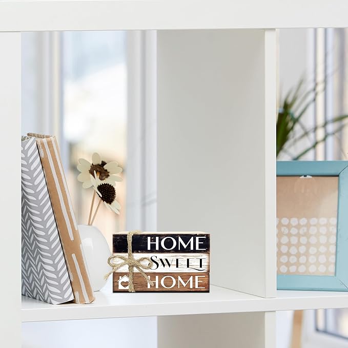 Mini Decorative Books For Home Decor, Small Wood Book Stack For Table Decor, Home Decor Book For Living Room Mantel, Farmhouse Stacked Books Decorative（L34）