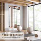 Shiftshade Mirror Wall Full Length,12X14 Inch Unbreakable Mirror Tiles for Bedroom Home Gym Door, Acrylic Mirror Full Body Shatterproof Mirror Stickers for Walls,Mirror Sheets (4pcs)