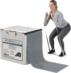 THERABAND Resistance Band 25 Yard Roll, Non-Latex Professional Elastic Stretch Bands for Upper & Lower Body Exercise Workouts, Physical Therapy, Lower Pilates, Flexibility, & Rehab, Dispenser Box
