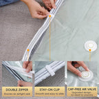 Vacuum Storage Bags with Electric Air Pump, 20 Pack (5 Jumbo, 5 Large, 5 Medium,5 Small) Space Saver Bag, Space Saver Bag, Vacuum Sealer Bags for Clothes, Blanket, Duvets, Pillows, Comforters, Travel