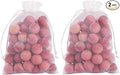 Cedar Balls for Closets and Drawers, Red Cedar Balls for Clothes Storage 60PCs with 2 Satin Bags