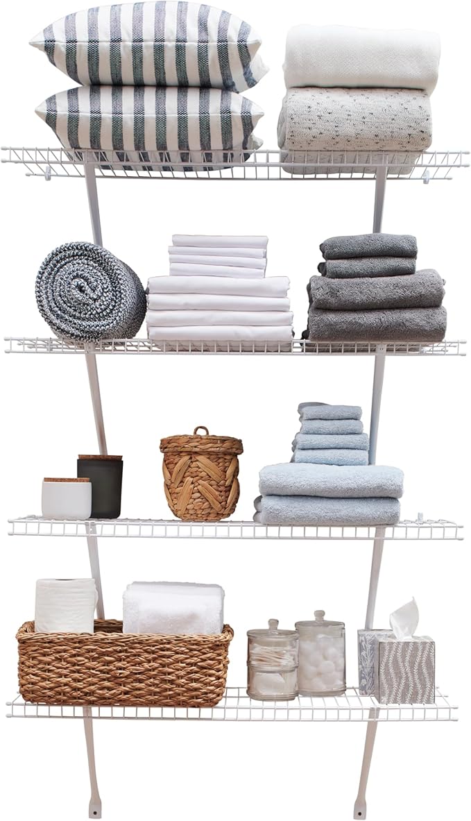 Rubbermaid Direct Mount Linen Shelf Kit 3' Length White