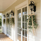 4 PCS Spring Summer Teardrop Swag Chandelier Rings Wreaths Decoration with Bow Artificial Green Olive Sconce Lighting Swag Wreath Greenery Candlestick Wreath for Farmhouse Wall Cabinet Holidays Decor