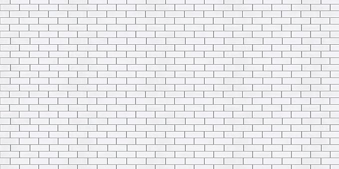 Fadeless Bulletin Board Paper, Fade-Resistant Paper for Classroom Decor, 48” x 12’, White Subway Tile, 1 Roll (Pack of 2)