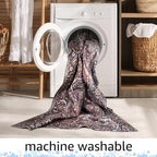 Keen Home Design 5x7 Rug - Machine Washable Area Rug with Non-Slip Backing, Ideal for Living Room, Dining Room, Bedroom - Vintage, Easy Clean, Durable, Low Pile Rug - (5' x 7')