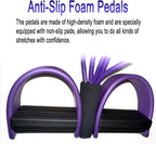 Pedal Resistance Band with Handle, Upgraded 6 Tube Pedal Puller Resistance Band, Natural Latex Exercise Bands for Full Body Workout, Tummy, Waist, Arm, Leg Slimming, Pilates Exercise