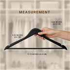 Utopia Home Premium Wooden Hangers 30 Pack - Durable & Slim Coat Hanger - Suit Hanger with 360-Degree Rotatable Hook - Wood Hangers with Shoulder Grooves (Black)