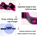 （2Pcs） Numbered Resistance Bands for Glutes & Yoga, Adjustable Pull Rope for Full Body Workout, Arm Leg Exercise Equipment for Home Gym Training(Red&Purple