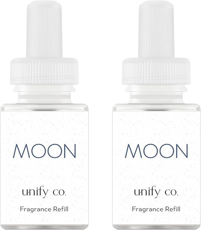 Pura & Unify Co. Home Scent Refill - Smart Air Diffuser - Long-Lasting Luxury Fragrance per Refill - Home Essential - Clean & Safe Diffuser Fragrance - 2 Pack, Moon