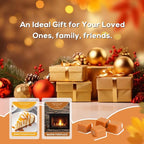 SCENTORINI Wax Melts, Wax Cubes Strong Scent, 4 Salted Caramel Cream & 4 Warm Fireplace Summer Scented Wax Melts, Soy Wax Melts for Warmer, Home Fragrances
