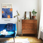 Yayoi Kusama Print Vintage Japanese Wall Art Abstract Yayoi Kusama Poster Minimalist Painting Art Exhibition Suitable for Japanese Bedroom,Living Room Office Decor 11x14in Framed