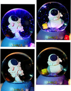 Snow Globe, Astronaut Snow Globes for Kids Boys Girls, Musical & Automatic Snowflakes, Snow Lantern Glittering, Great Gift for Dreamer! Christmas Birthday Valentines Day Gifts for Boys(B)