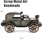 Classic Car Gifts for Men & Women - Antique Collectible Car for Adults, Scrap Metal Vintage Car Decor for Man Cave, Garage, Office, Home, Ideal Gifts for Car Lovers