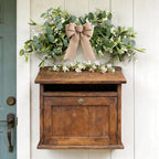 YLOLUL 22'' Artificial Eucalyptus Wreaths for Front Door Spring Summer Green Swag Greenery Door Wreath with White Berry for Farmhouse Home Wedding Wall Porch Indoors Outdoor Window Home Decorations