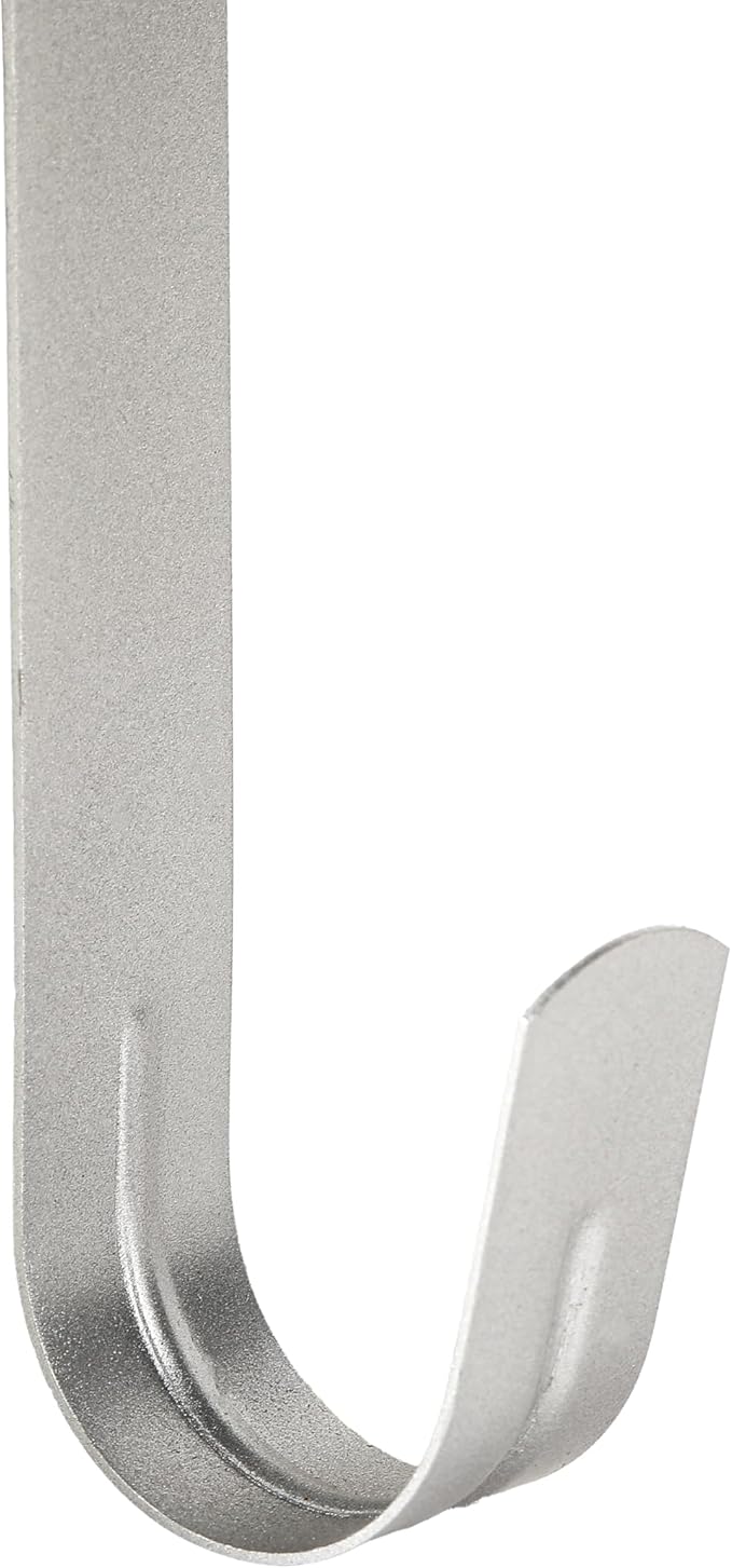 Wreath Hanger for Front Door, Slim Over The Door Hook, Easy to Use and Reusable Holiday Wreath Holder for Christmas, Thanksgiving, Halloween and Daily Décor(15" Silver, 1)