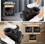 ANCHEER Under Desk Elliptical, Electric Elliptical Leg Exerciser for Seniors with 12 Adjustable, Portable Quiet under desk Elliptical Exercise Machine, Seated Pedal Exerciser with Remoter,Data Display