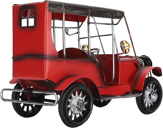 Antique Car Model, Vintage Retro Car Toys, Iron Crafts Desktop Ornament with Exquisite Workmanship, Classic Design for Home Office Bar Decoration, Unique Gift for Car Lovers