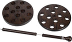 Asterom Handmade Wooden Stand for Walking Sticks & Umbrellas - Stylish Display Cane Stand Holder for Entryway (Walnut Color)