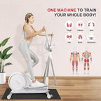 Elliptical Training Machines,Elliptical Exercise Machine for Home with Hyper-Quiet Magnetic Driving System, Elliptical Trainer/330 LBS Loading Capacity