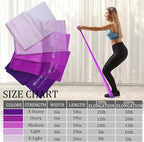 5 Pcs Professional Resistance Bands. Latex-Free, Pilates Band, Work Out Bands, Stretch Bands for Working Out Women or Men, Exercise Bands Set for Pilates, Physical Therapy, Yoga