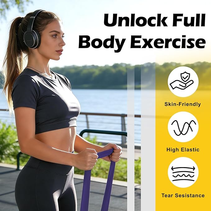 Pull Up Bands, Resistance Bands Set, Pull-Up Assistance Bands Set for Men & Women, Exercise Workout Bands for Working Out, Body Stretching, Physical Therapy, Muscle Training