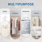 Clear Large Storage Bags, Pack of 6, 32 x 42" Dustproof Space Saver Bag, 1.6 Mil Jumbo Moistureproof Storage Bag, Waterproof Storage Bag for Humidifer, Floor Fan, Blanket, Comforter and More