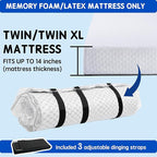 Storage Master Vacuum Storage Bag for Twin Size Mattress - Ideal for Memory Foam and Latex Up to 14 Inches - Designed for Easy Moving, Shipping and Storing with Straps (TWIN/TWIN XL)