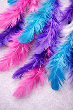 OMA Large Dream Catcher Wall Decor – Tie Dye Dream Catcher with Purple, Turquoise & Pink Feathers for Bedroom, Living Room, Dorms & Gift, Size - 9” x 30”