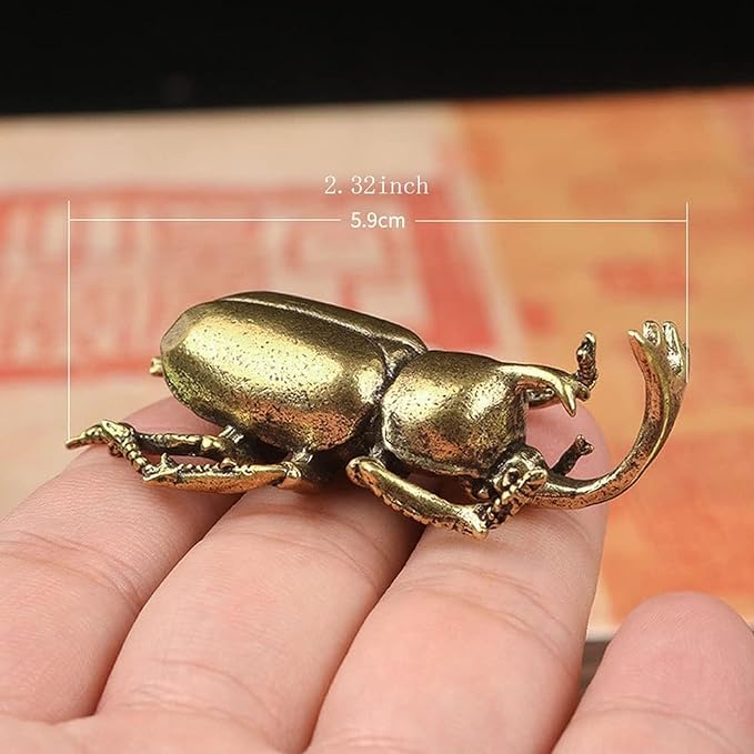3PCS/Set Brass Insect Ornament Home Decor Exquisite Miniature Statues,Long Horn Bug Desk Decoration Crafts Gift Brass Tea Insects Home Living Room Ornaments