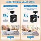 60 Kpa Cordless Electric Pump for Vacuum Storage Bags, Travel 3600mAh Rechargeable Electric Air Pump for Various Seal Bags, Portable Vacuum Pump for Space Saver Bag for Clothing, Luggage (Pump Only)