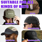 AXU 2 Pack Hat Organizer for Baseball Caps, Hat Rack for Wall (Grey)