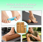 Cork Balancing Board, Premium Natural Cork Foot Strengthener, Ankle Stability Trainer for Balance & Mobility, Plantar Fasciitis Relief & Fall Prevention