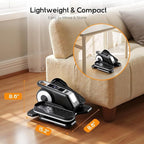 NEWBULIG Under Desk Elliptical Machine, Ellipse Leg Exerciser As Seen On TV with Remote Control, 12 Adjustable Speeds