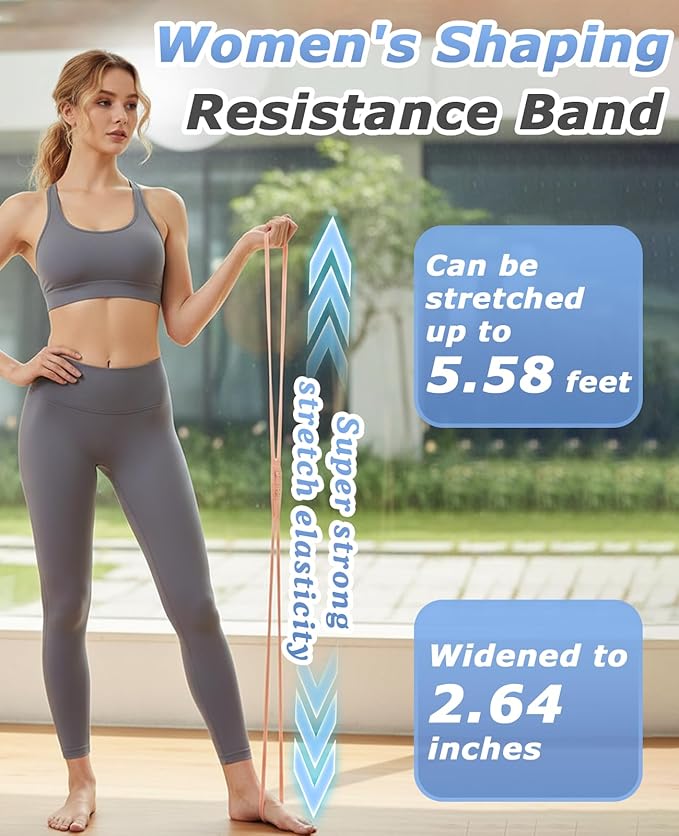 3 PCS Figure 8 Resistance Bands for Women, 15 Lbs & 25 Lbs & 35 Lbs Keep Resistance Band for Arm with Non-Slip Handles