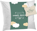 ComfyDown Decorative Throw Pillow Insert, Down and Feather Fill, 100% Cotton Cover, 233 Thread Count - Made in USA (14 X 16)