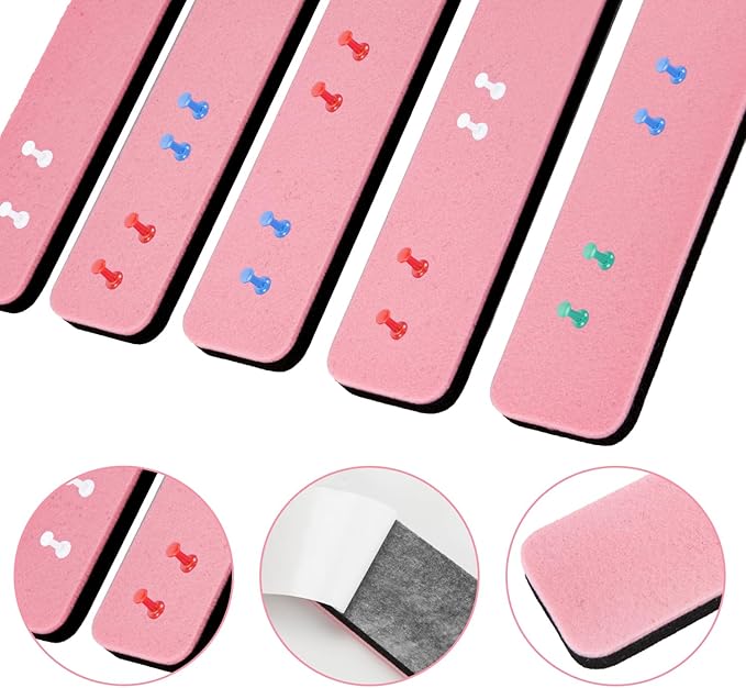 Bulletin Board Cork Board Cork Boards for Walls Cork Board for Office Pin Board Bulletin Boards for Walls (Pink)