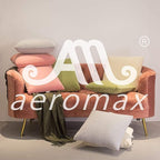 AM AEROMAX 20 × 20 Throw Pillow (Pack of 4) Memory Foam Pillow Insert - Square Accent Pillow for Decorative Cushion Bed Couch Sofa - Non-Deforming Over Time
