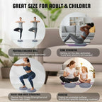 Wobble Cushion Core Balance Disc, Wiggle Seat for Sensory Kids to Stay Focused, Non-slip Balance Pads with Inflation Pump for Physical Therapy & Core Strength