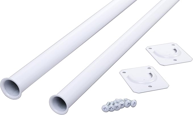 Closet Pro CD-0024-18/30WT Heavy Duty Adjustable Rod, 18 by 30-Inch, White