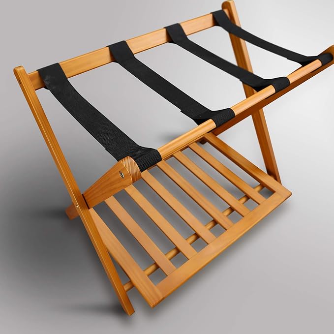 Casual Home Luggage Rack, Honey Oak