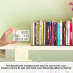 Ycyfckdr Decorative Wood Book Stack for Home, Welcome to Our Beautiful Chaos, Rustic Table and Living Room Bookshelf Farmhouse Decor (L70)