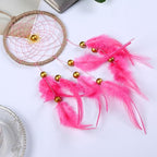 Handmade Dream Catchers Wall Decor,Boho Feather Dreamcatcher with Natural Elements,Unique Home Decor Gift for Bedroom, Living Room (Pink 15.7in)